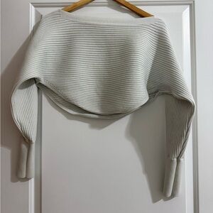Vitality Off-Shoulder Cream Sweater size small